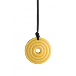 Pendentif harmonisant"Donut Jaune"en céramique Electro'Sens